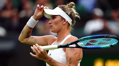 marketa vondrousova nipples|Defending champ Marketa Vondrousova loses in first round at .